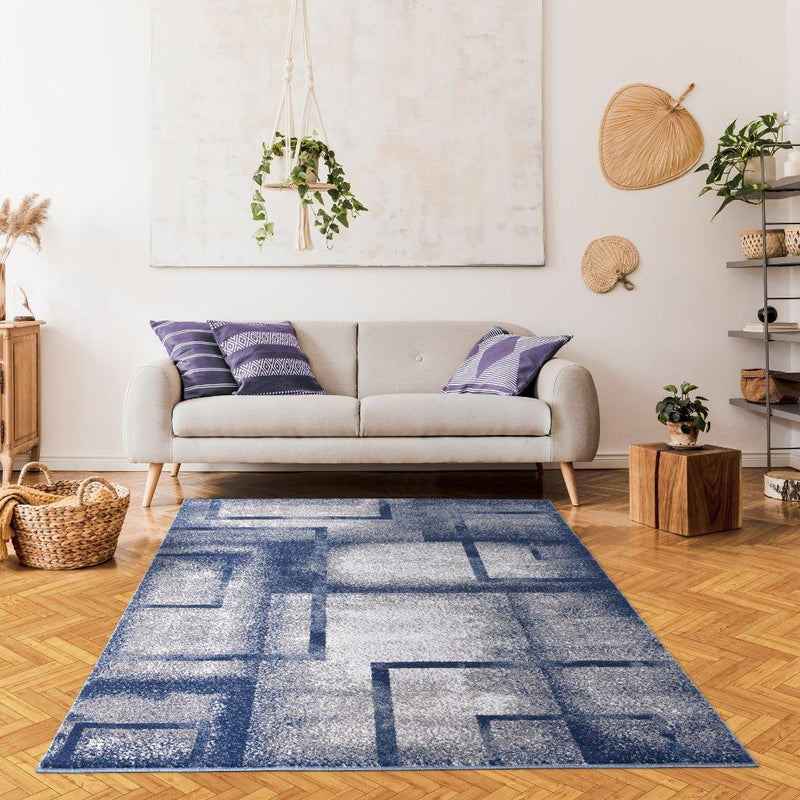 Modern Geometric Shapes 2283 Area Rug