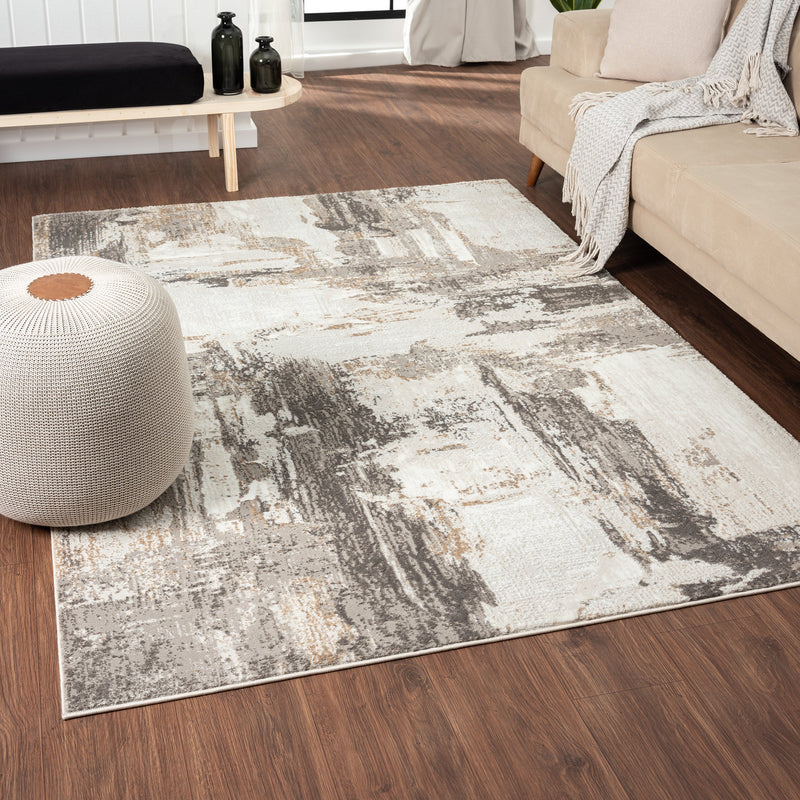 Camellia 1660 Distressed Abstract Area Rug