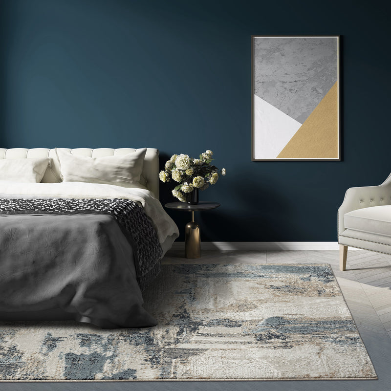 Camellia 1660 Distressed Abstract Area Rug