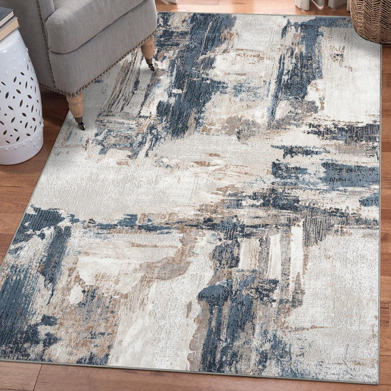 Camellia 1660 Distressed Abstract Area Rug