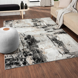 Camellia 1660 Distressed Abstract Area Rug