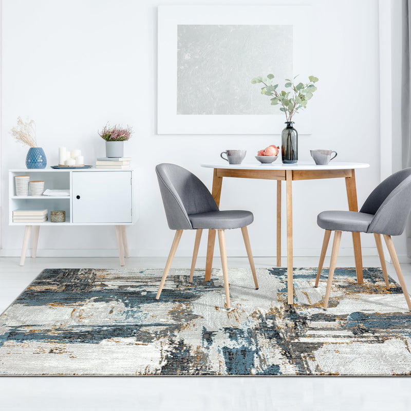 Camellia 1660 Distressed Abstract Area Rug