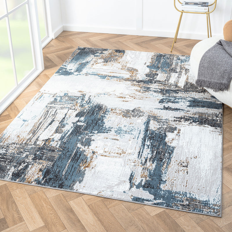 Camellia 1660 Distressed Abstract Area Rug