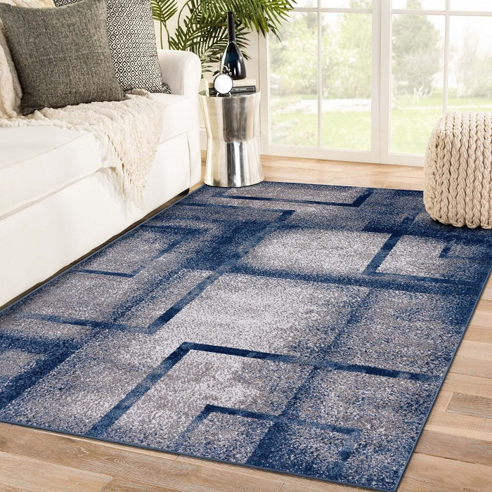 Modern Geometric Shapes 2283 Area Rug