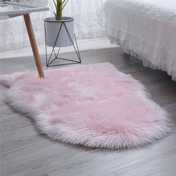 Baby Pink Small Fur Throw 2x3 ft