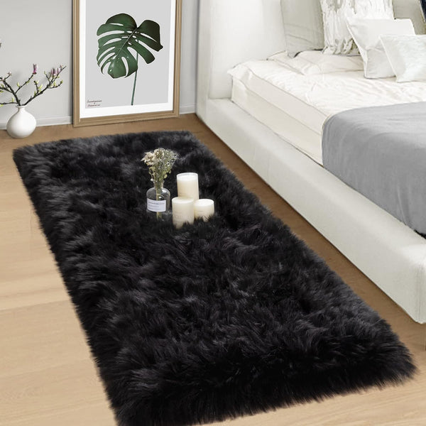 Black Fur Runner 2x6 ft