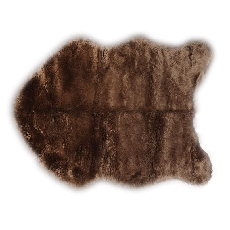 Brown Small Fur Throw 2x3 ft