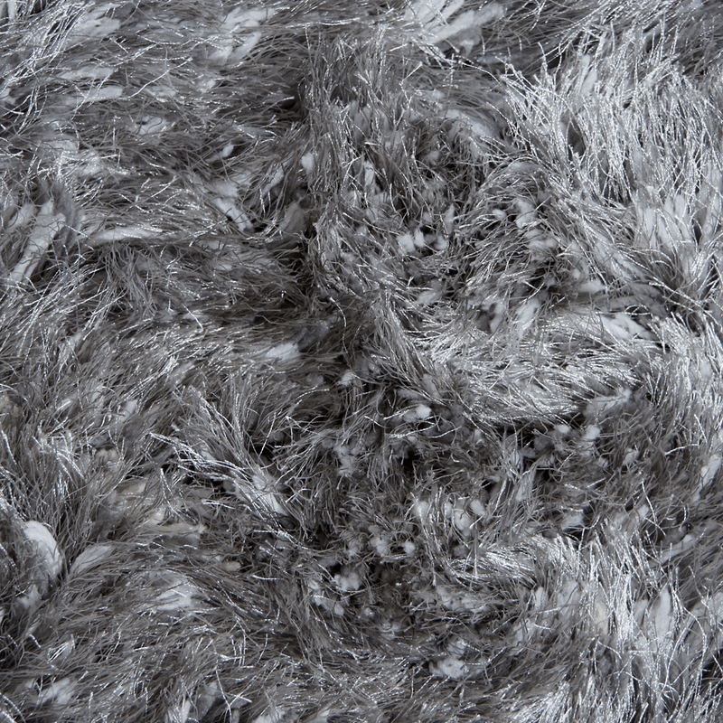 SIlver Grey Shaggy Rug