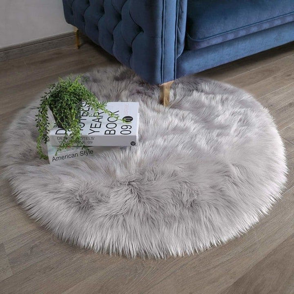 Grey Round Fur 4X4 FT