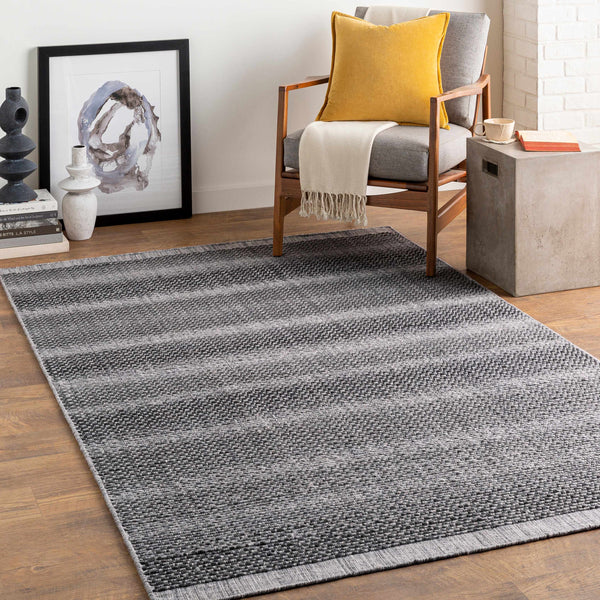 Yong Hand Loomed Gray Indoor & Outdoor Rug - Clearance